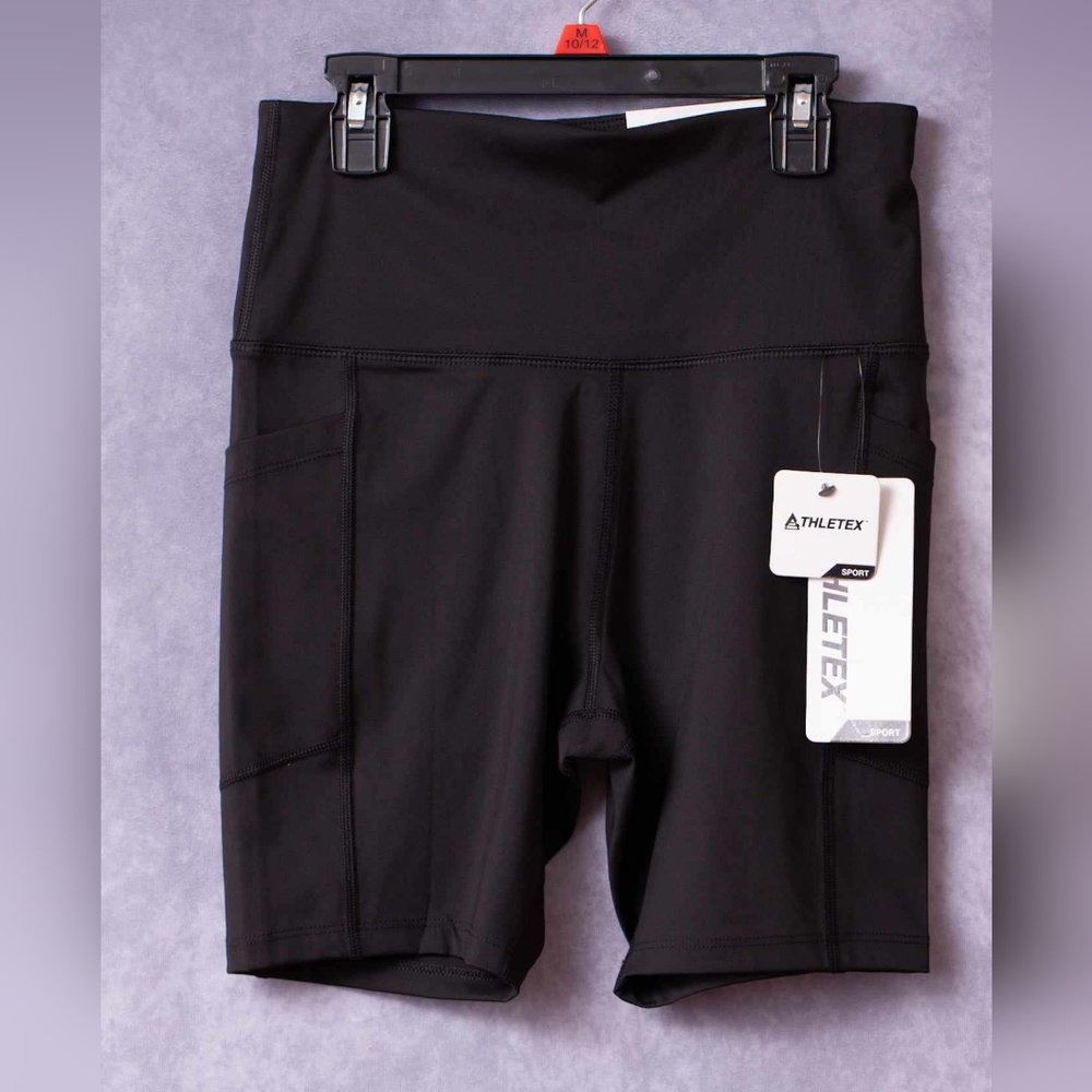 Athletex black biker shorts size small